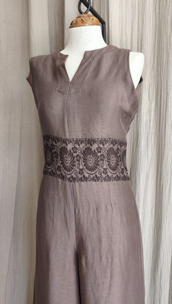 Combinaison 123 lin taupe – Taille 38/40 – Très bon état