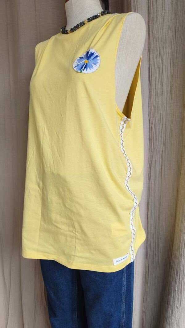 Tee-shirt upcyclé Rose & Marie – Taille 42 (oversize) – Coton organique 14 €