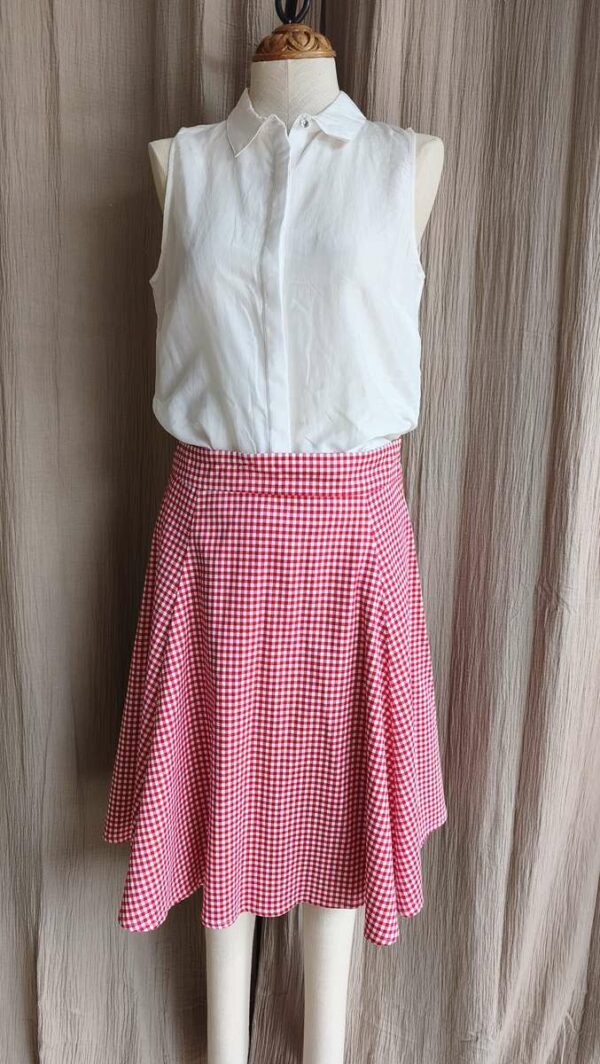Jupe vichy rouge Collectif London – Taille 42