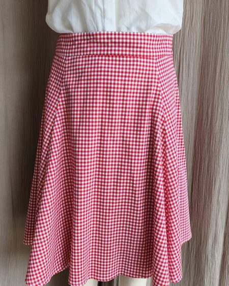 Jupe vichy rouge Collectif London – Taille 42
