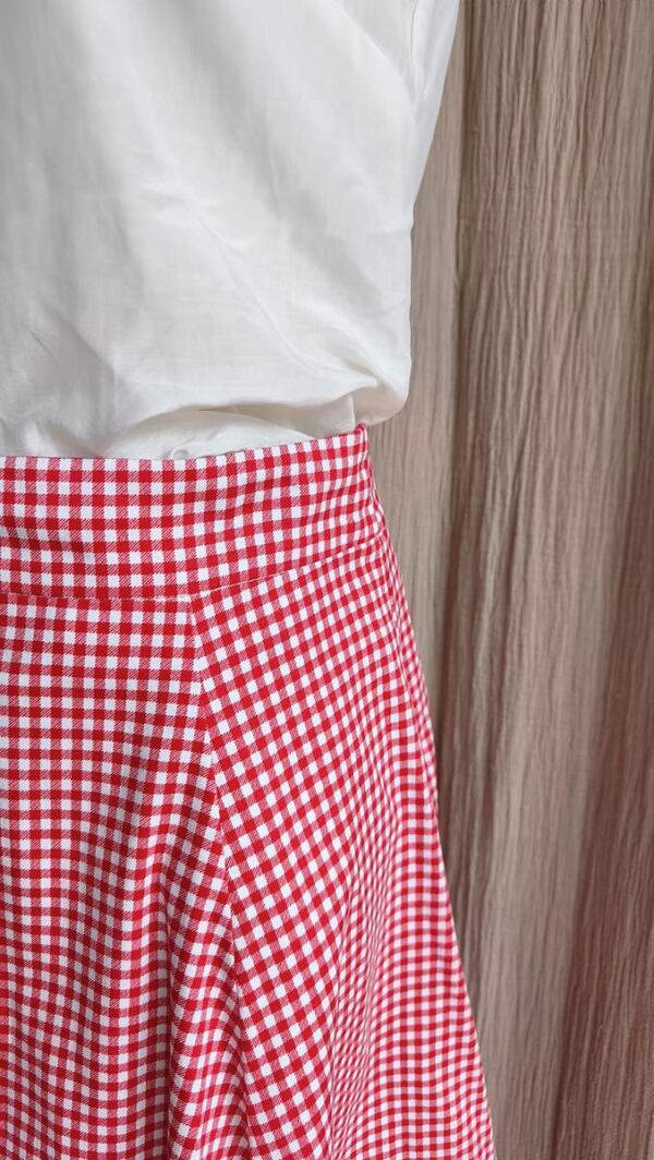 Jupe vichy rouge Collectif London – Taille 42