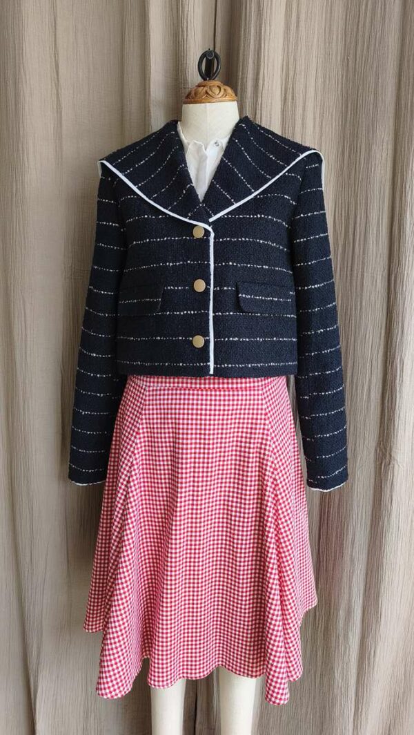 Jupe vichy rouge Collectif London – Taille 42
