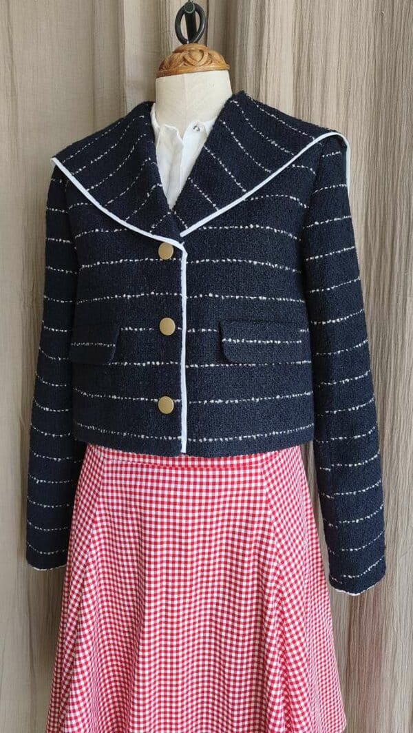 Veste style marin Asos – Taille 36 – Détails contrastés