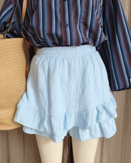 Short double gaze de coton – Taille unique (36 à 40) – Neuf