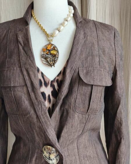 Veste en lin 1.2.3 – Taille 36/38 – 100% lin