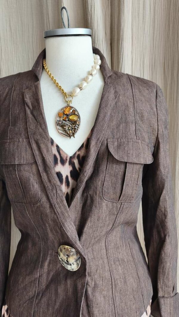 Veste en lin 1.2.3 – Taille 36/38 – 100% lin