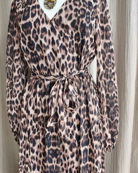 Robe léopard – Taille 38 – Neuve