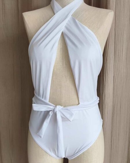 Maillot une pièce blanc Calzedonia – Taille M