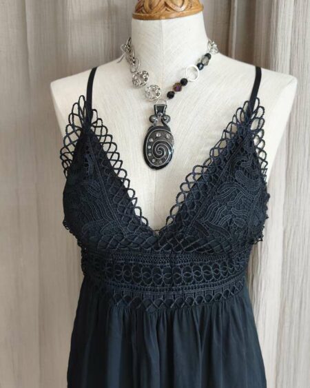 Robe noire dos ouvert LM Lulu – Taille 40