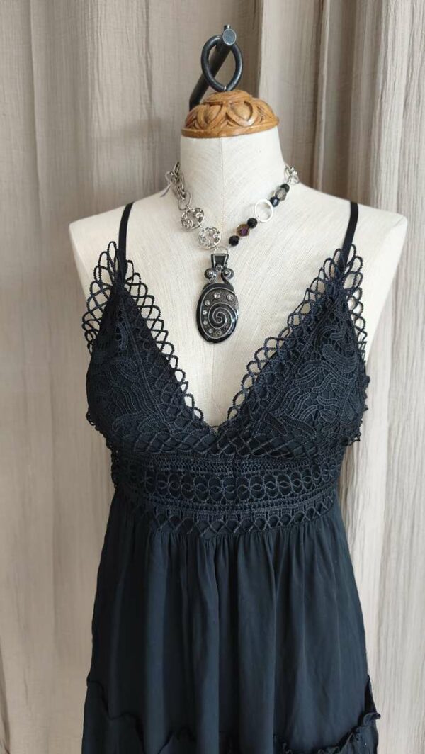 Robe noire dos ouvert LM Lulu – Taille 40