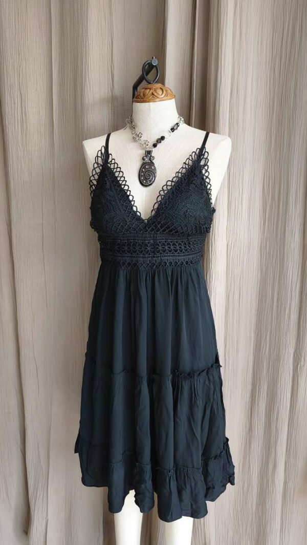 Robe noire dos ouvert LM Lulu – Taille 40