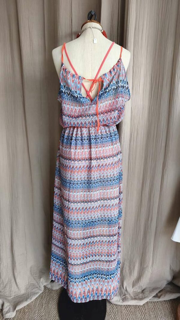 Robe longue de plage voile imprimé – Taille 40