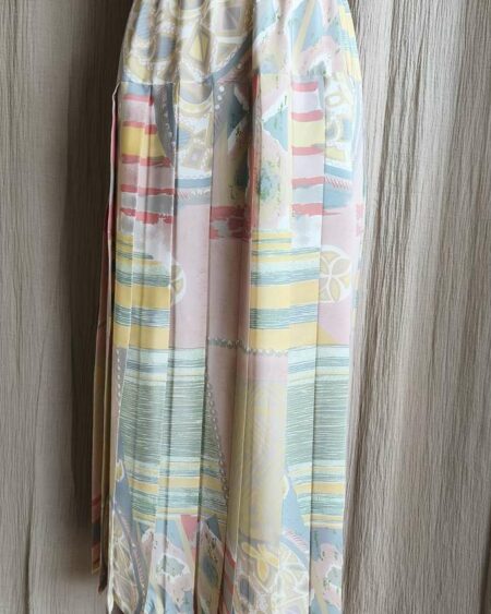 Jupe plissée vintage pastel – taille 40
