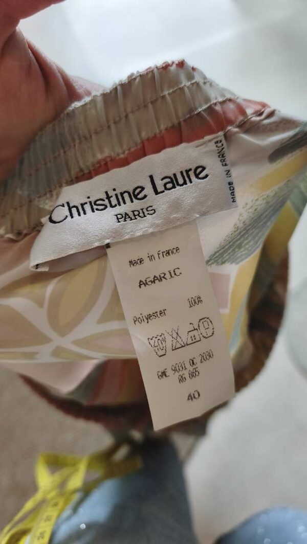 Jupe plissée vintage pastel – taille 40