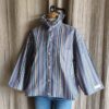 Chemise collerette rayée Rose & Marie – création upcyclée