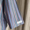 Chemise collerette rayée Rose & Marie – création upcyclée