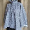Chemise collerette à carreaux Rose & Marie – création upcyclée