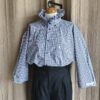 Chemise collerette à carreaux Rose & Marie – création upcyclée