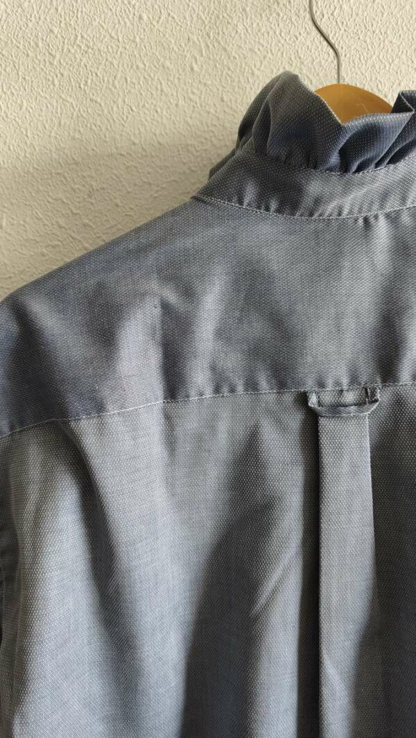 Chemise collerette grise Rose & Marie – création upcyclée