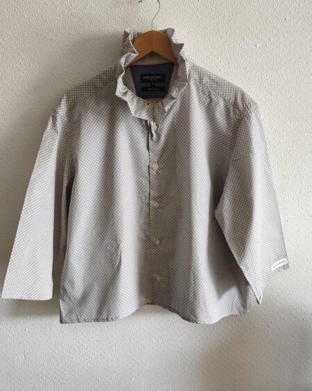 Chemise collerette imprimée Rose & Marie – création upcyclée