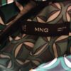 Robe Mango imprimé graphique vert émeraude T40