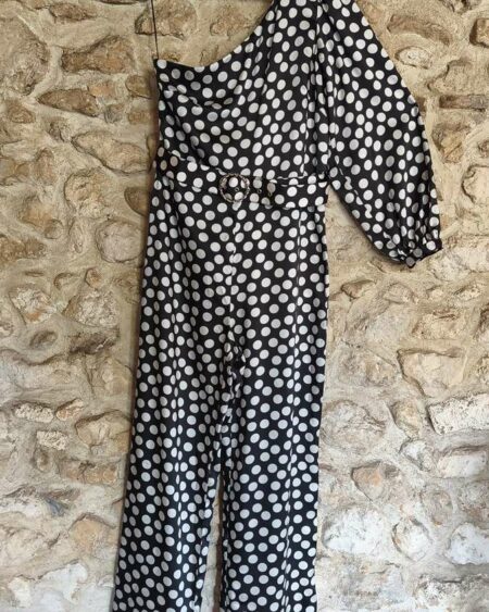 Combinaison Mango pois noir & blanc T42 — 19€