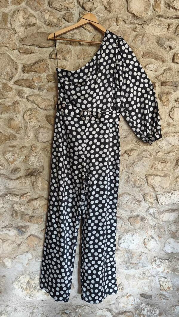 Combinaison Mango pois noir & blanc T42 — 19€