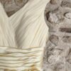 Robe cérémonie jaune pastel T42 — 14€