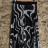 Jupe culotte plissée graphique noir & blanc T42 — 14€