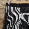 Jupe culotte plissée graphique noir & blanc T42 — 14€