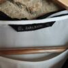 Blouse foulard Zara blanche & noir T40 — 9€