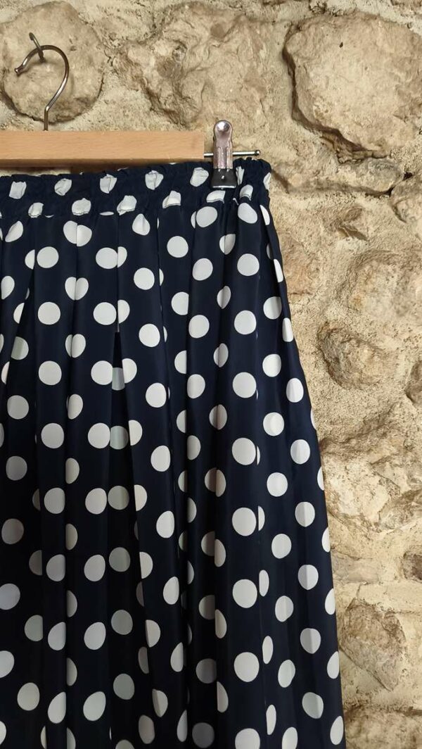Jupe vintage à pois T40 — 14€