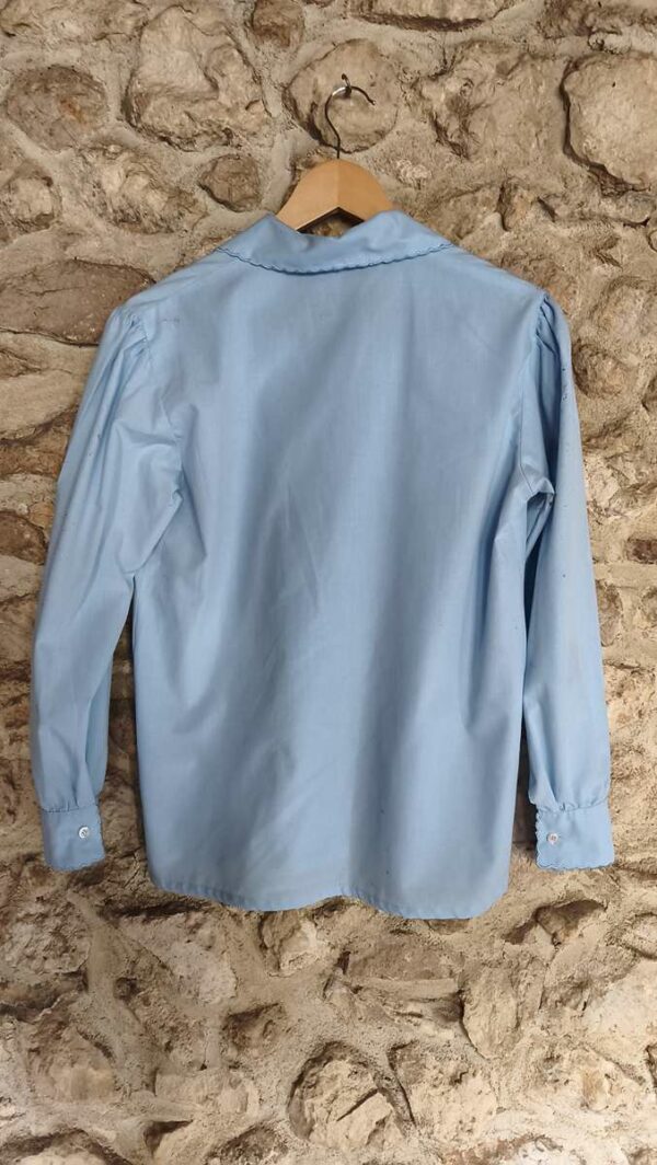 Chemisier vintage bleu ciel T38/40 — 19€