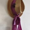 Chapeau upcyclé Rose & Marie violet – pièce unique