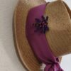 Chapeau upcyclé Rose & Marie violet – pièce unique