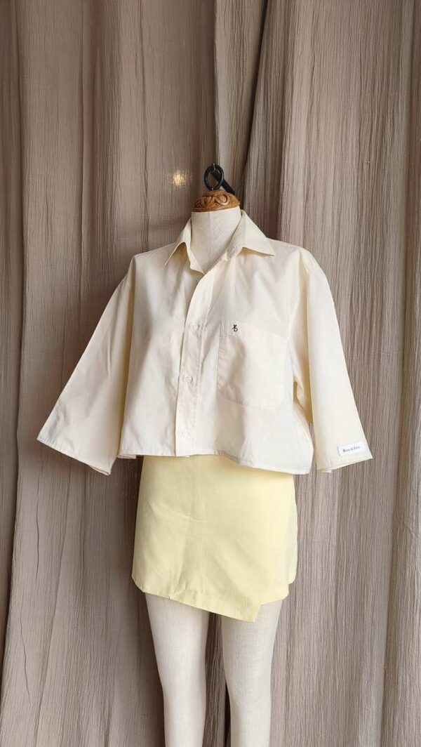 Chemise Rose & Marie upcyclée nouée dans le dos – Taille 40 à 44