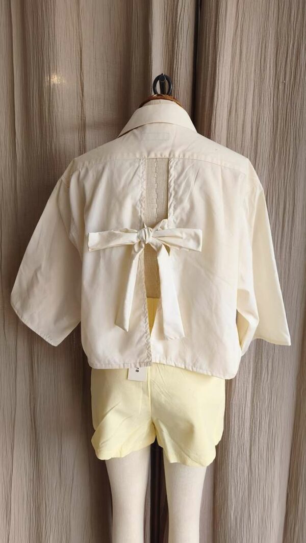 Chemise Rose & Marie upcyclée nouée dans le dos – Taille 40 à 44
