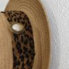 Chapeau upcyclé Rose & Marie léopard – pièce unique