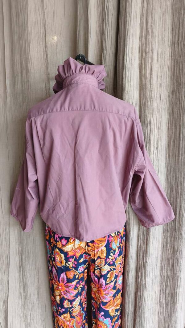 Chemise collerette Rose & Marie parme – Taille 38 à 42