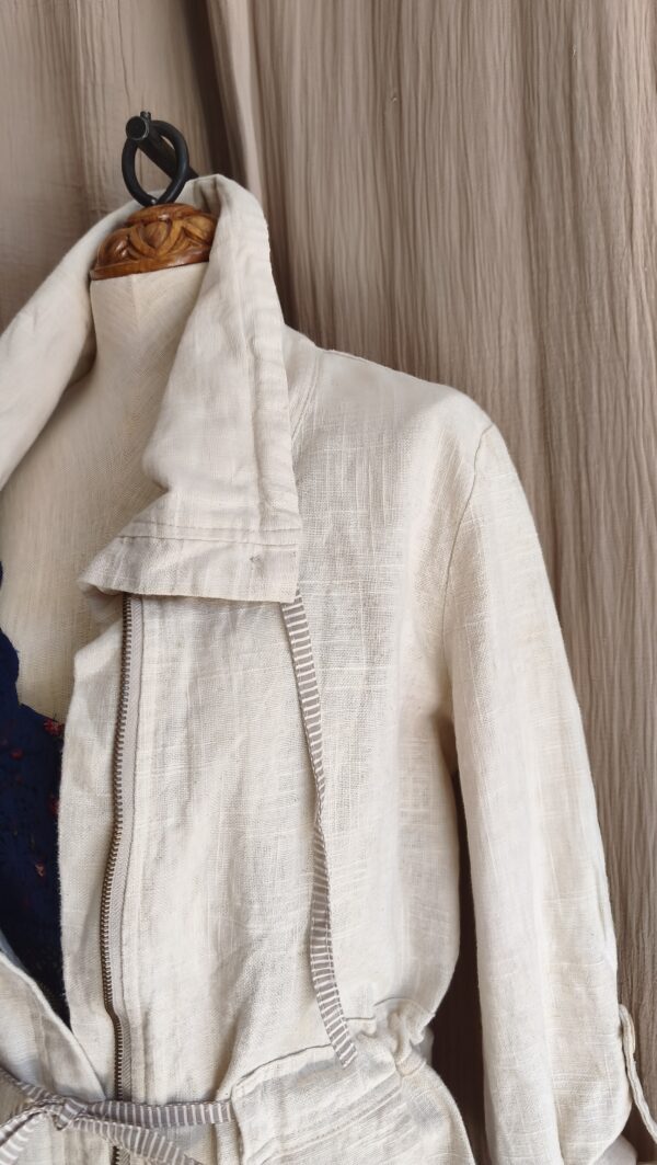 Veste saharienne vintage en laine – Taille 40