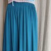Pantalon fluide satiné vert canard – Taille 38