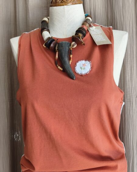 T-shirt upcyclé Rose & Marie – Taille 38