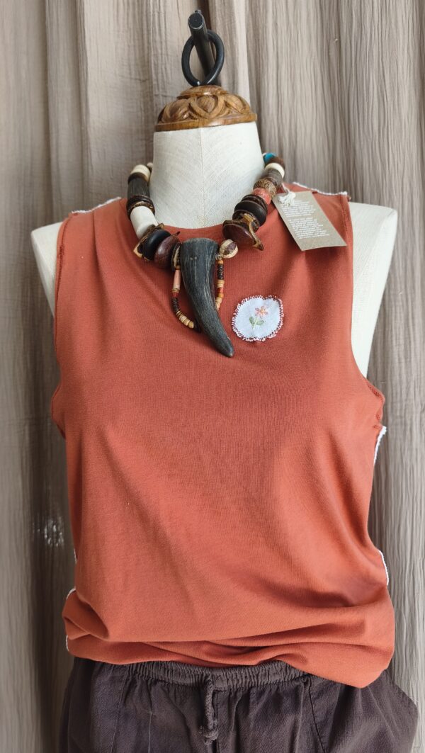 T-shirt upcyclé Rose & Marie – Taille 38