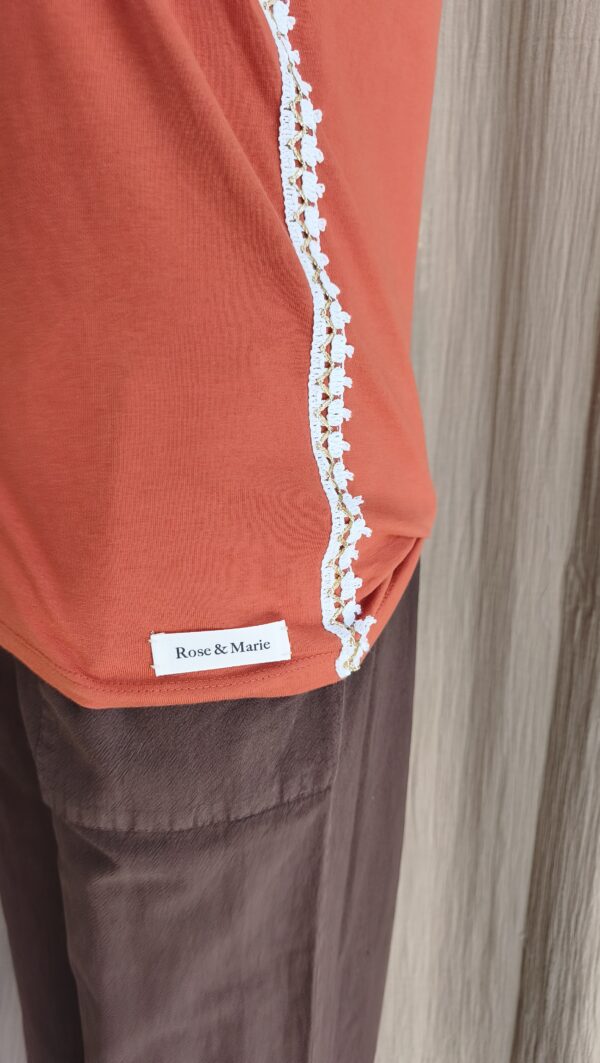 T-shirt upcyclé Rose & Marie – Taille 38