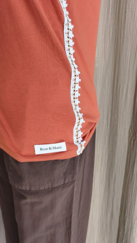 T-shirt upcyclé Rose & Marie – Taille 38
