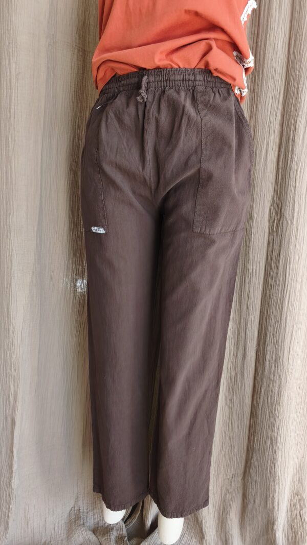 Pantalon coton chocolat – Taille 36