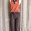 Pantalon coton chocolat – Taille 36