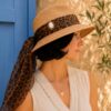 Chapeau upcyclé Rose & Marie léopard – pièce unique