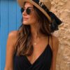 Chapeau upcyclé Rose & Marie léopard – pièce unique