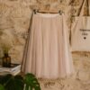 Jupe en tulle rose poudré Naf Naf T42 — 19€